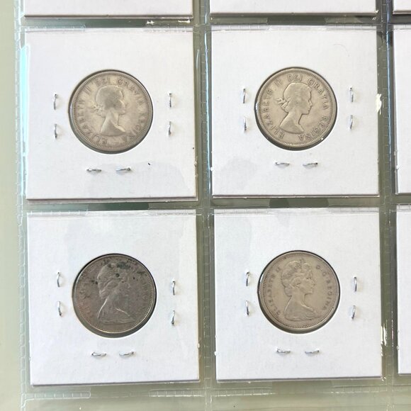 Canada 1953 To 1968 Silver 25 Cent Quarters! - Picture 10 of 12